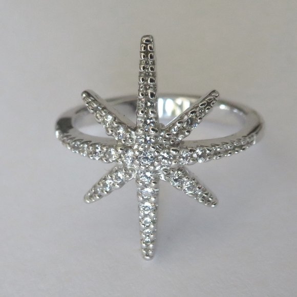 APM Monaco Sterling Silver Météorites Small Star Ring - Picture 3 of 16